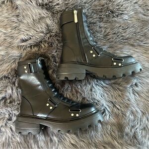 Killstar Black Moto Style Boots Size 8